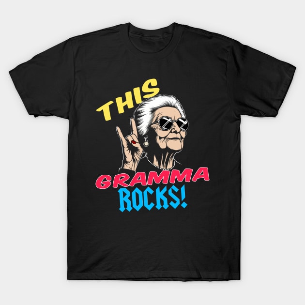 Cool Gramma Rocks! T-Shirt by MetalByte